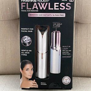 flawless facial hair remover 18K Gold Plated Finishing Touch New In Open Box.